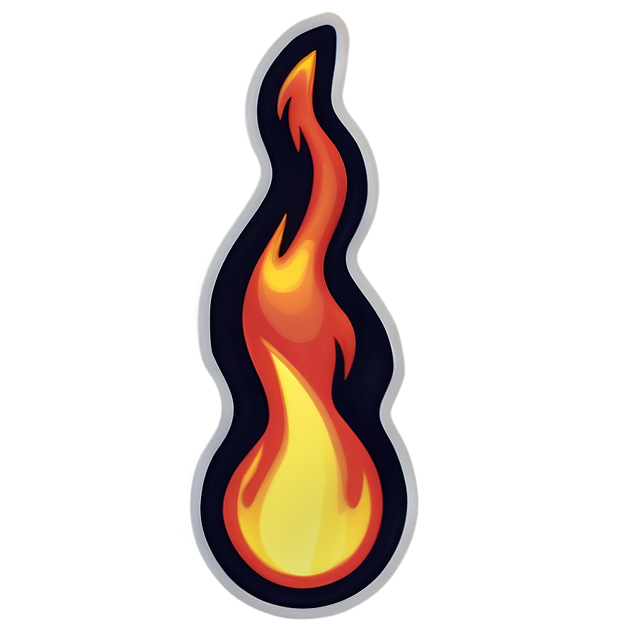 Ablaze Fire Emoji Graphic Png 05042024