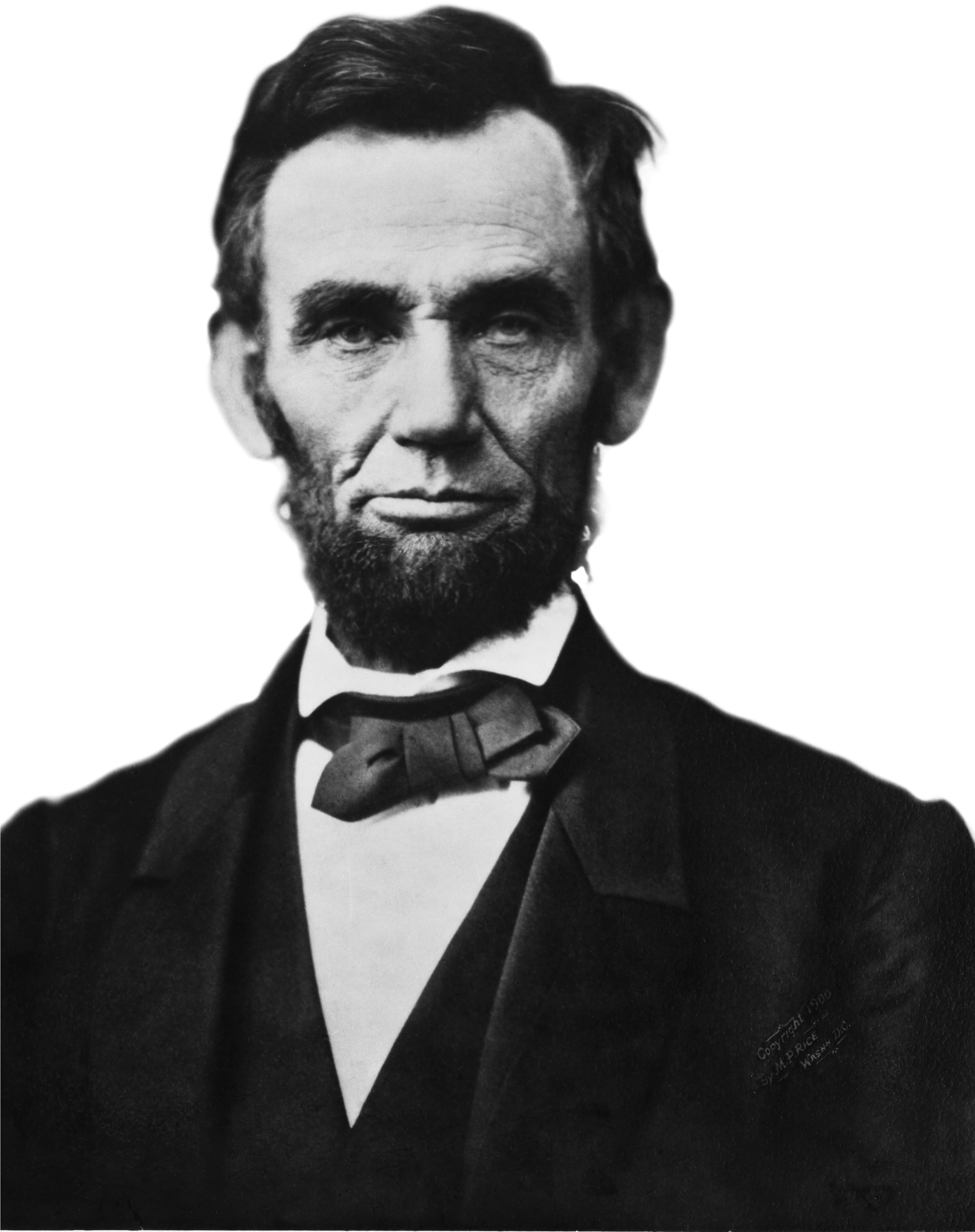Abraham Lincoln Portrait Blackand White
