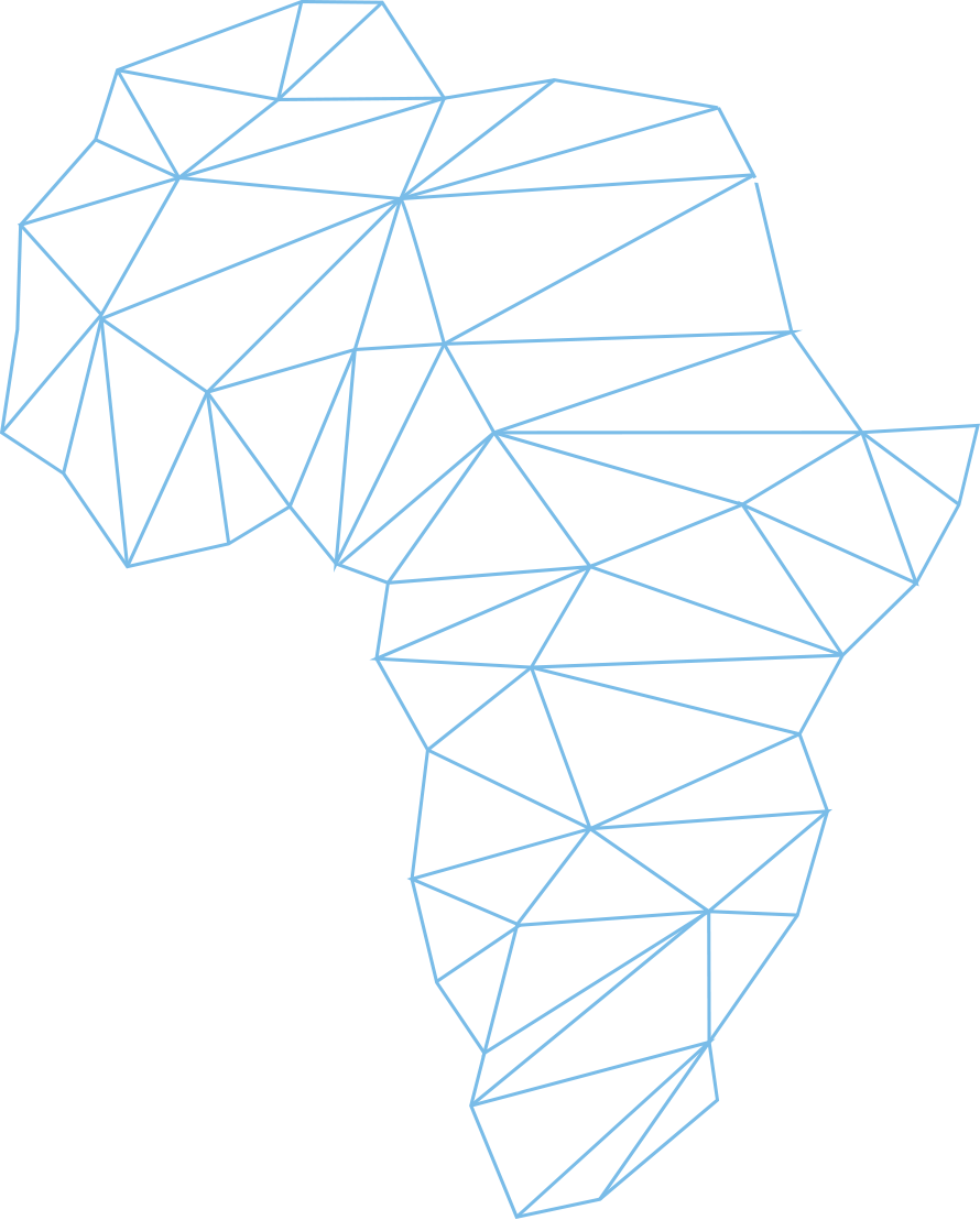 Abstract Africa Continent Outline