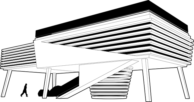 Abstract Architectural Structure Design