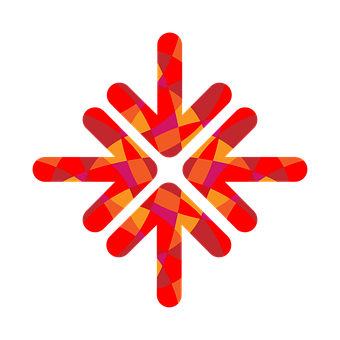 Abstract Arrow Starburst Pattern