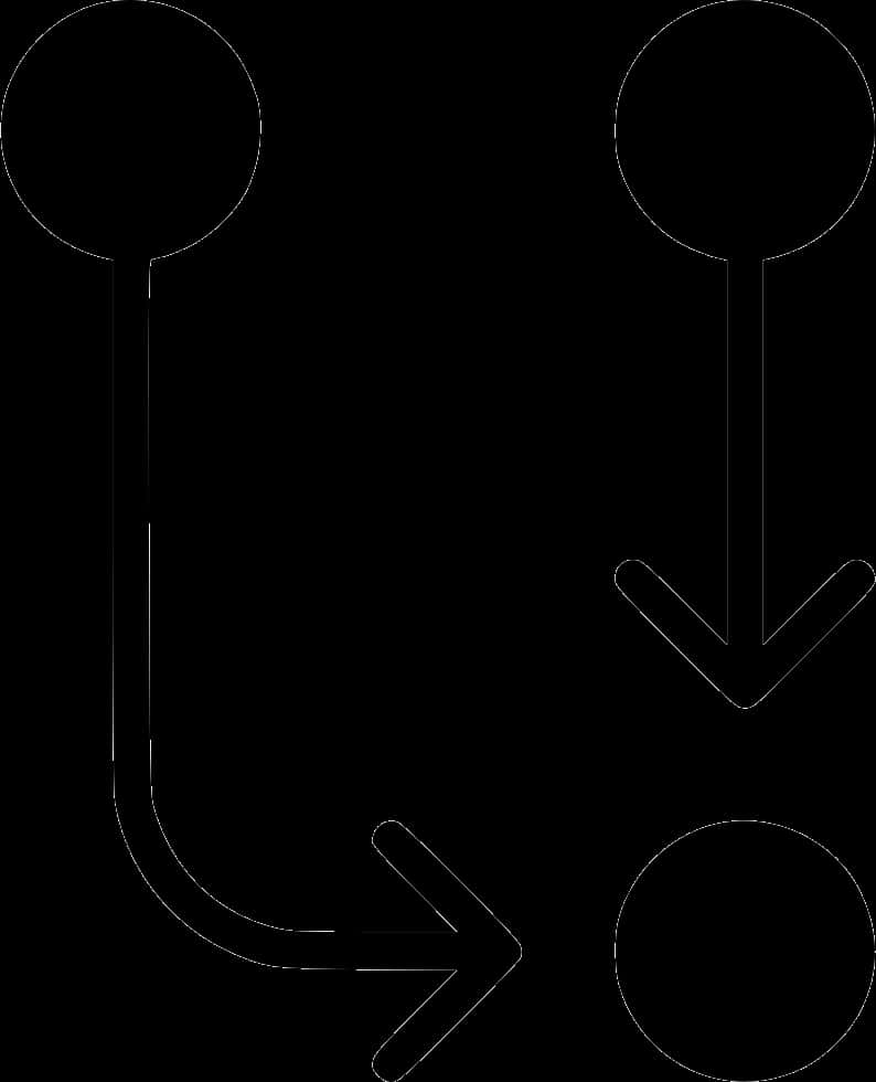 Abstract Arrows Diagram Black