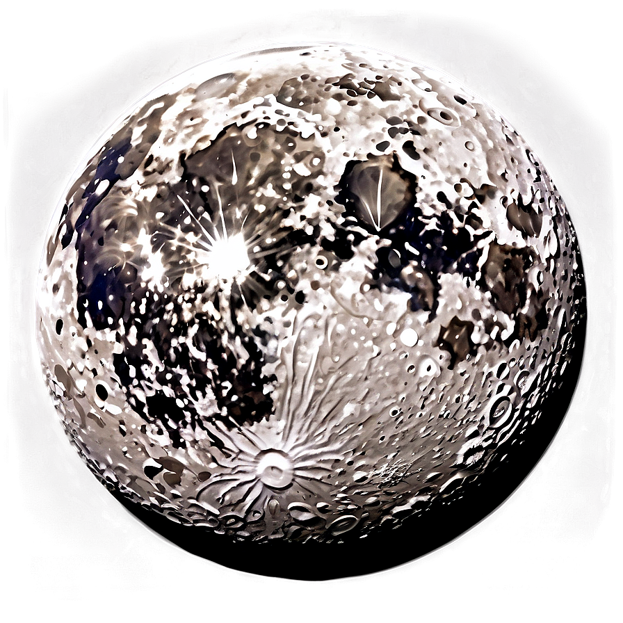 Abstract Artistic Moon Surface Png Fue75