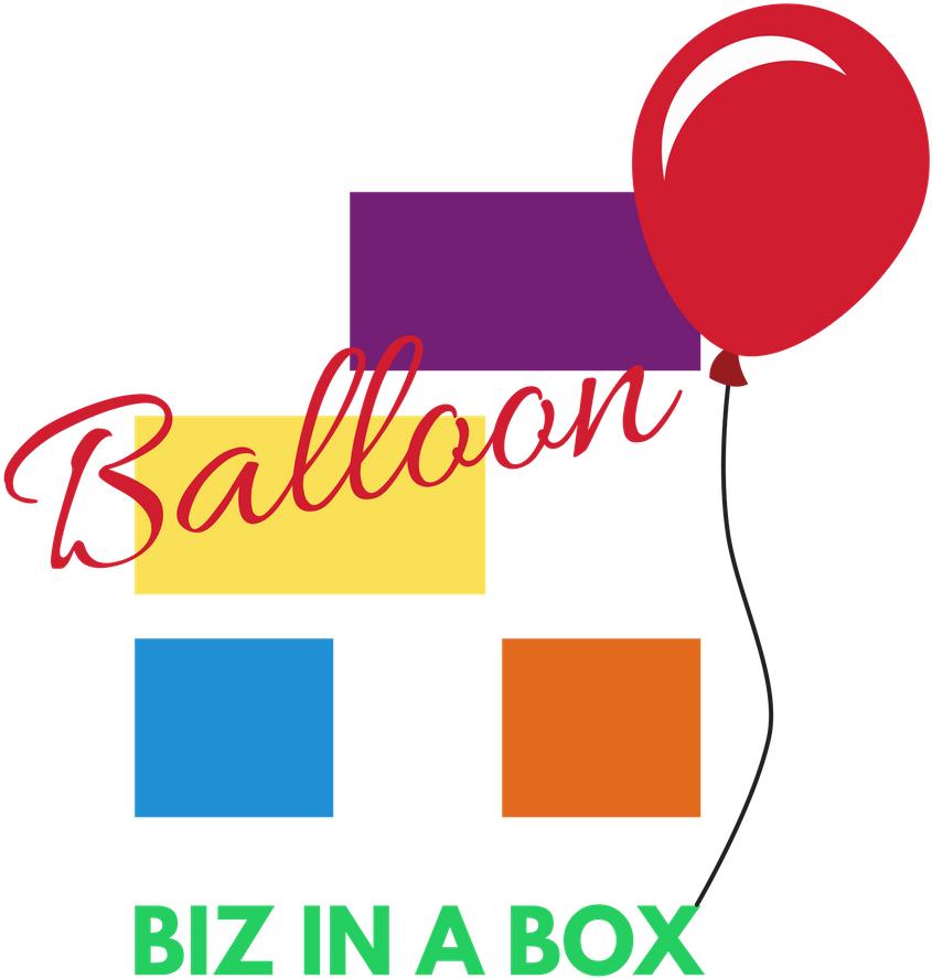 Abstract Balloonand Color Blocks Graphic