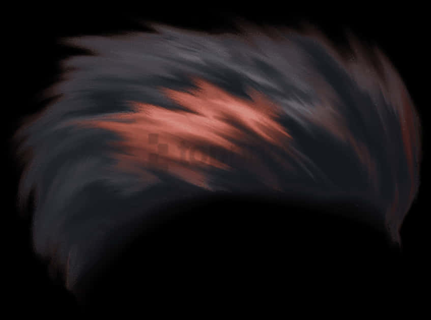 Abstract_ Black_and_ Orange_ Hair_ Motion