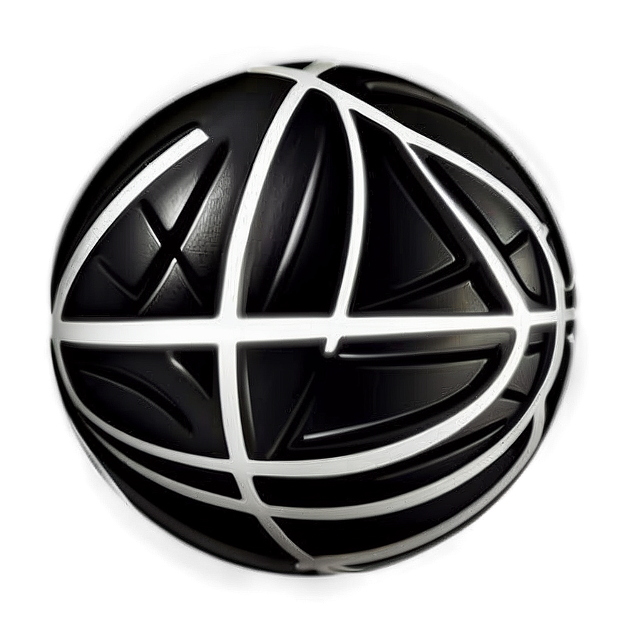 Abstract Black Basketball Concept Png 06252024