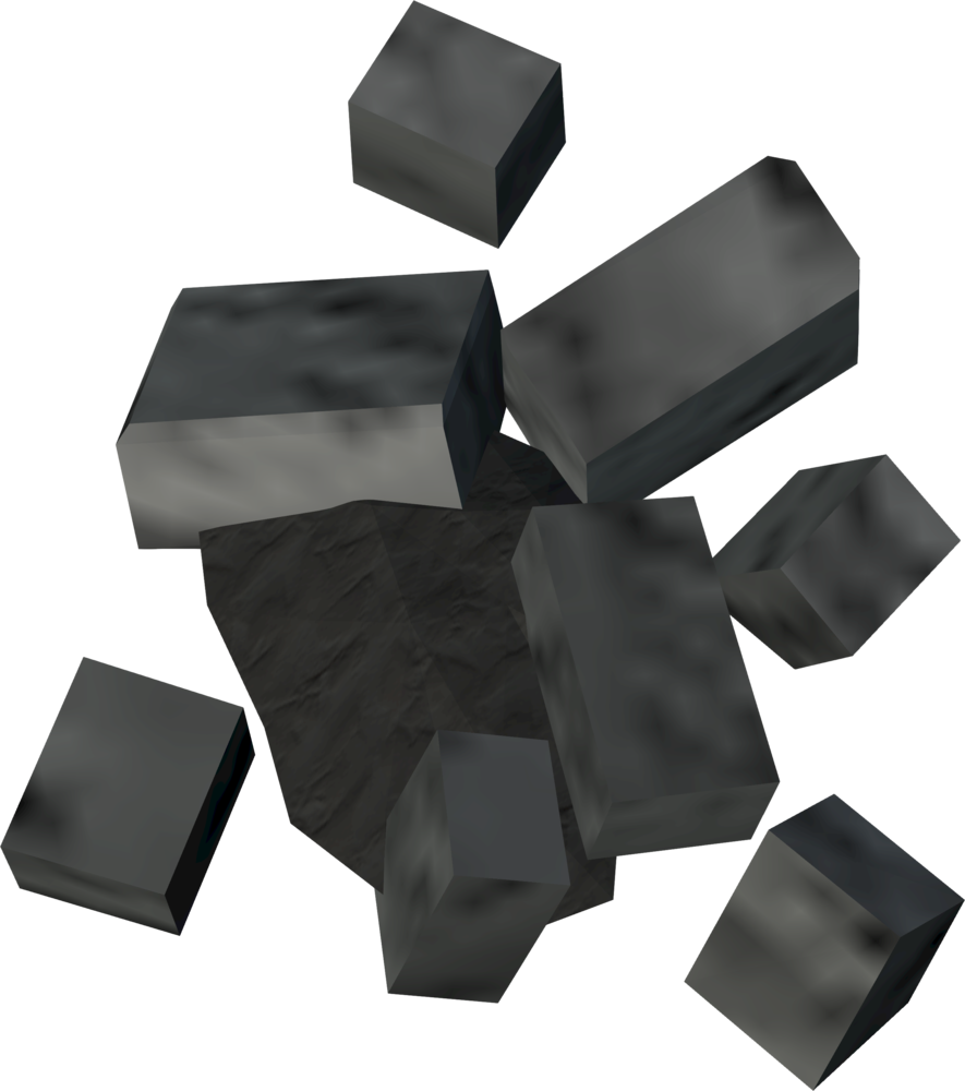 Abstract Black Blocks Floating