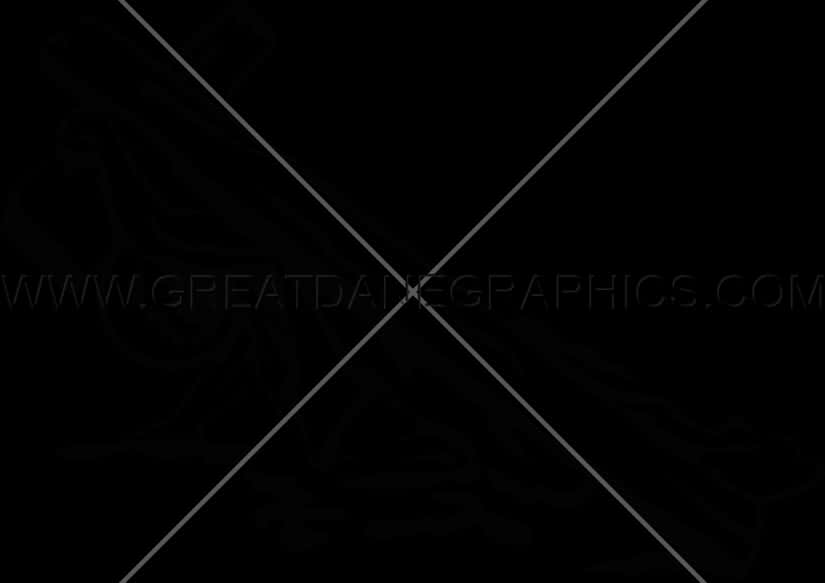 Abstract Black Cross Design