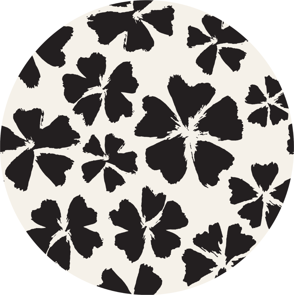 Abstract Black Orchid Pattern