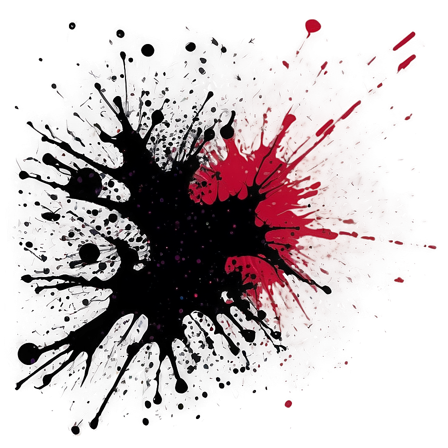 Abstract Black Splatter Png Sip58