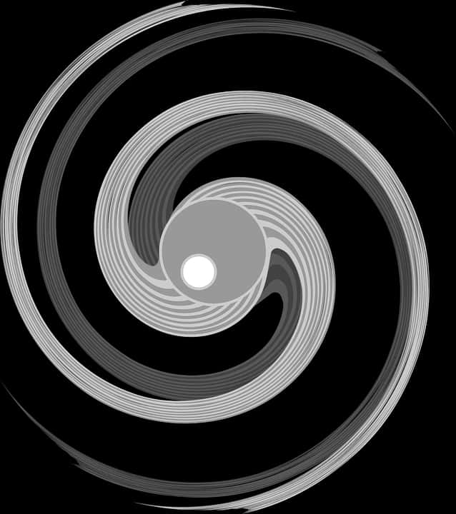 Abstract Blackand White Swirls