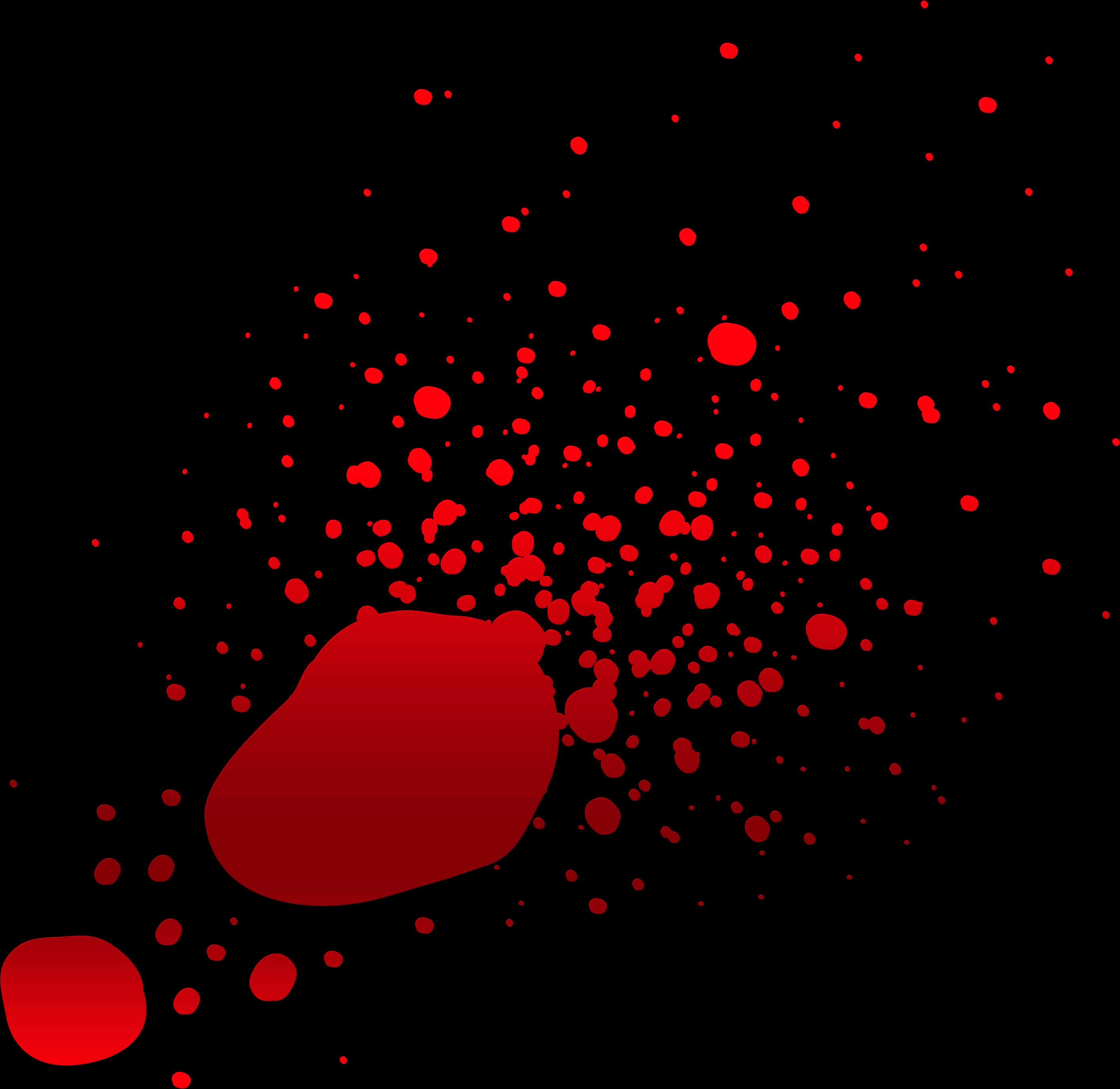 Abstract Blood Splatter Graphic