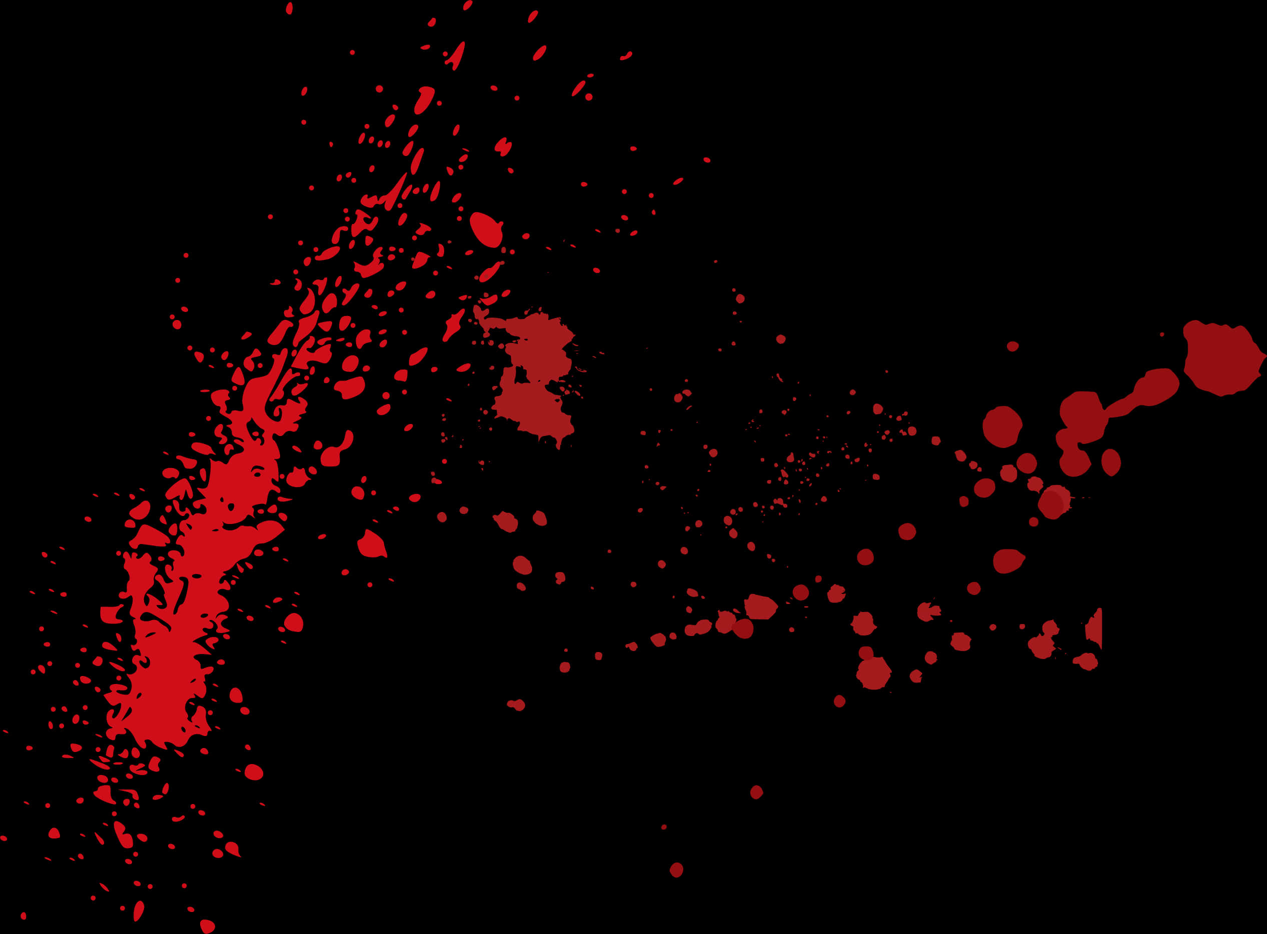 Abstract Blood Splatter Pattern