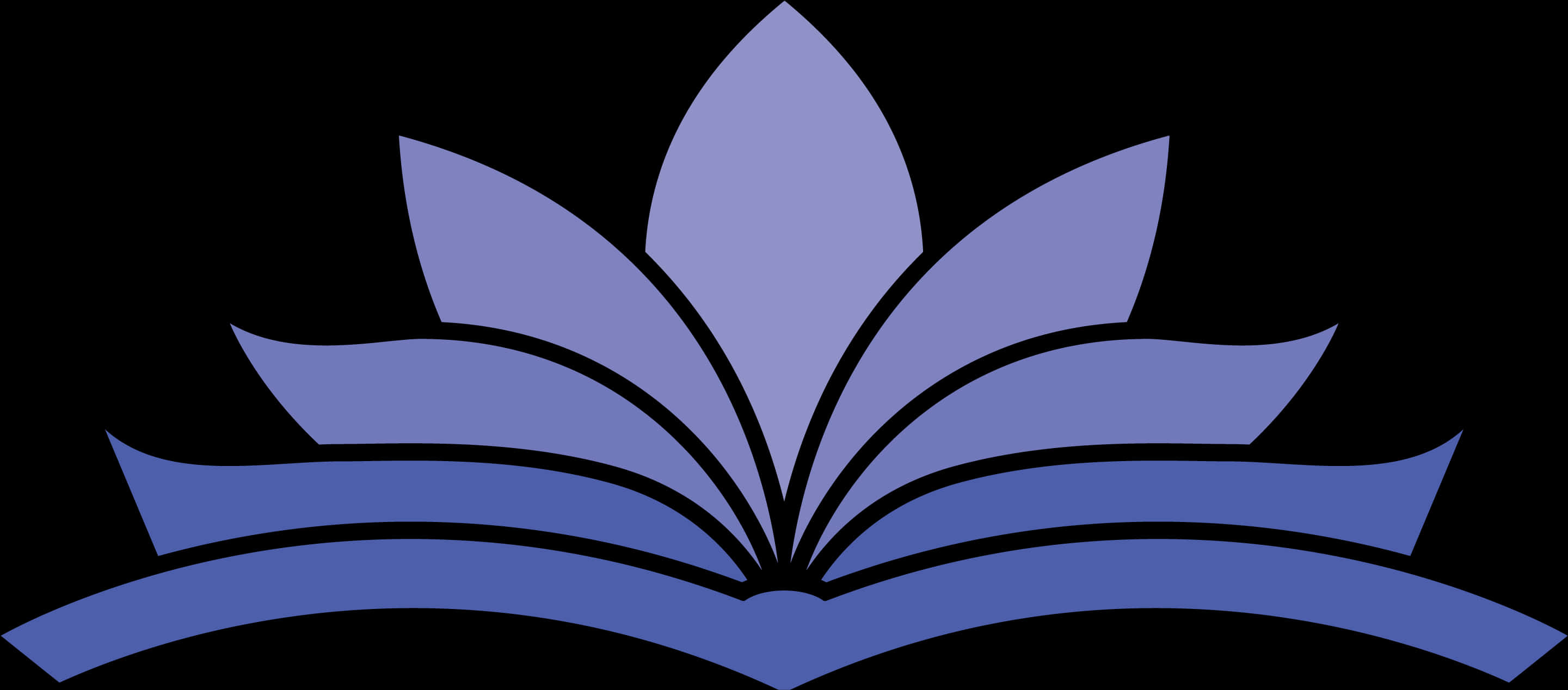 Abstract Blue Book Logo