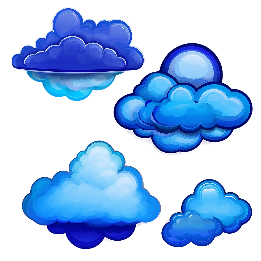 Abstract Blue Clouds Png Nny20