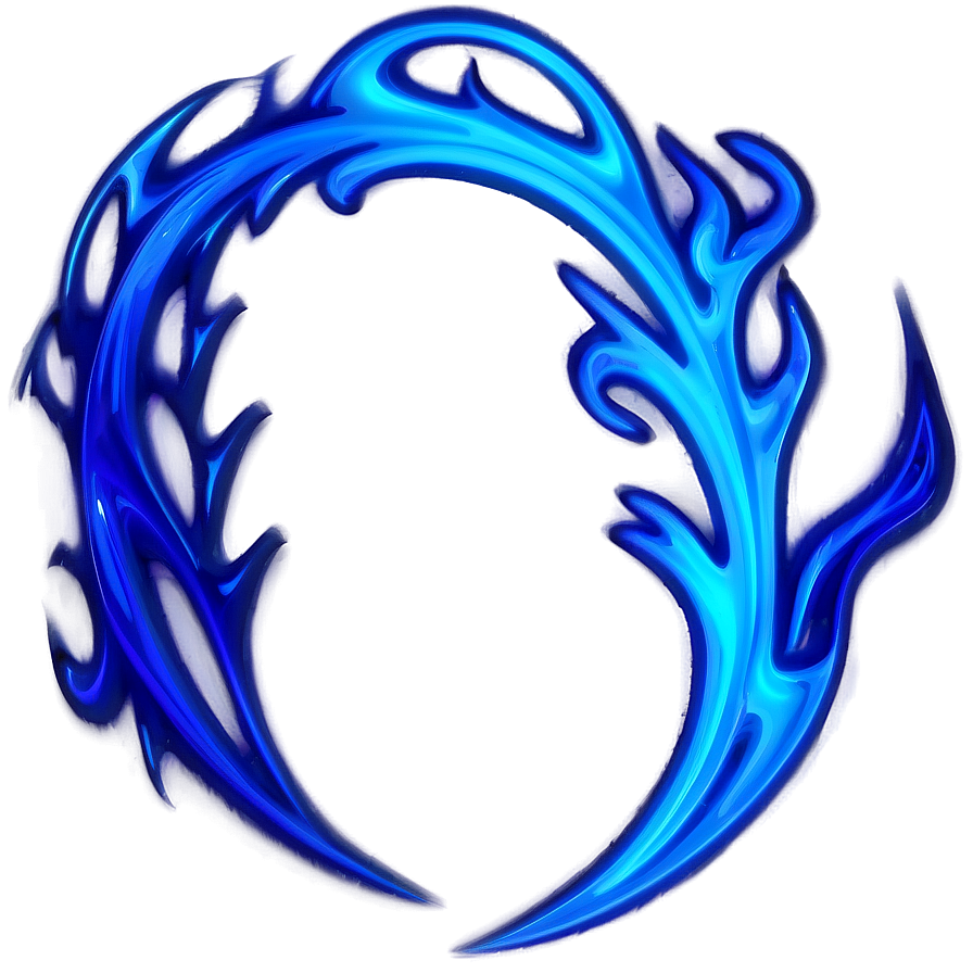 Abstract Blue Flames Png Lcu