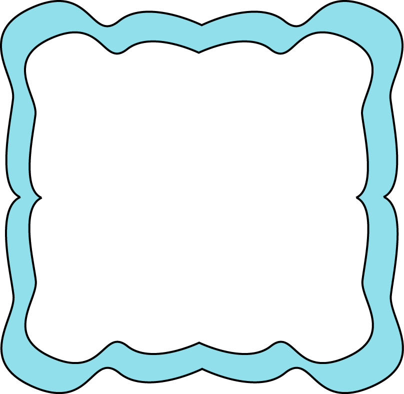 Abstract Blue Frame Design