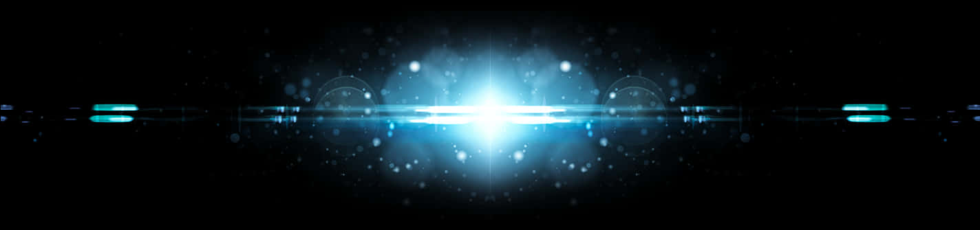 Abstract_ Blue_ Lens_ Flare_ Background