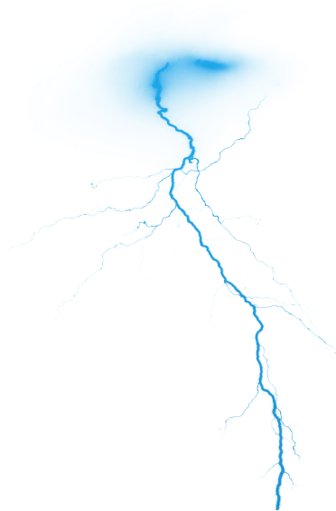 Abstract Blue Lightning Graphic