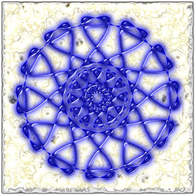 Abstract_ Blue_ Mandala_ Artwork