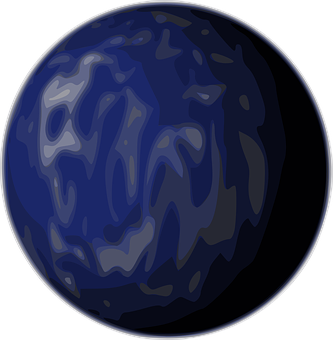 Abstract Blue Marble Texture Ball