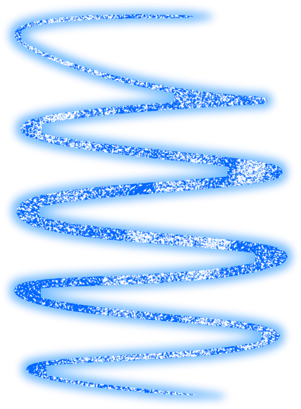 Abstract Blue Neon Swirls