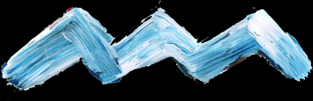 Abstract Blue Paint Wave