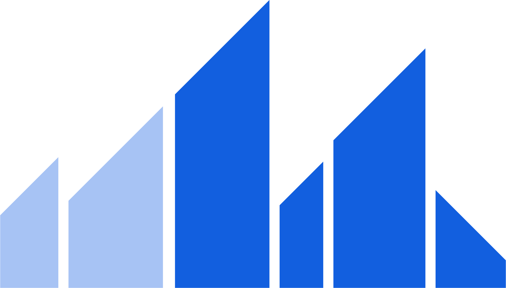 Abstract Blue Polygonson Grey