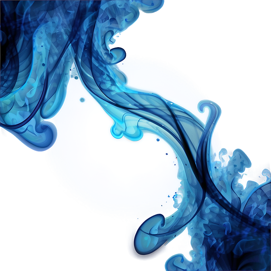 Abstract Blue Smoke Png 05232024