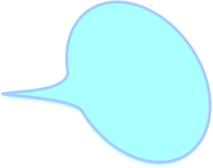 Abstract Blue Speech Bubble