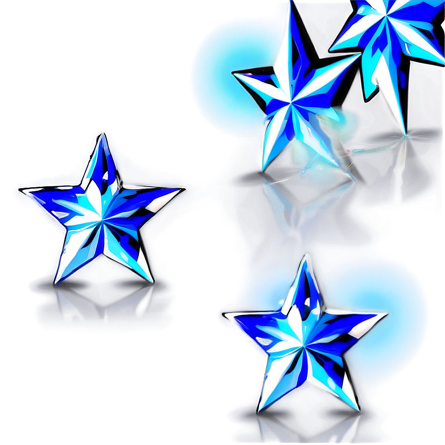 Abstract Blue Stars Png Nmi29