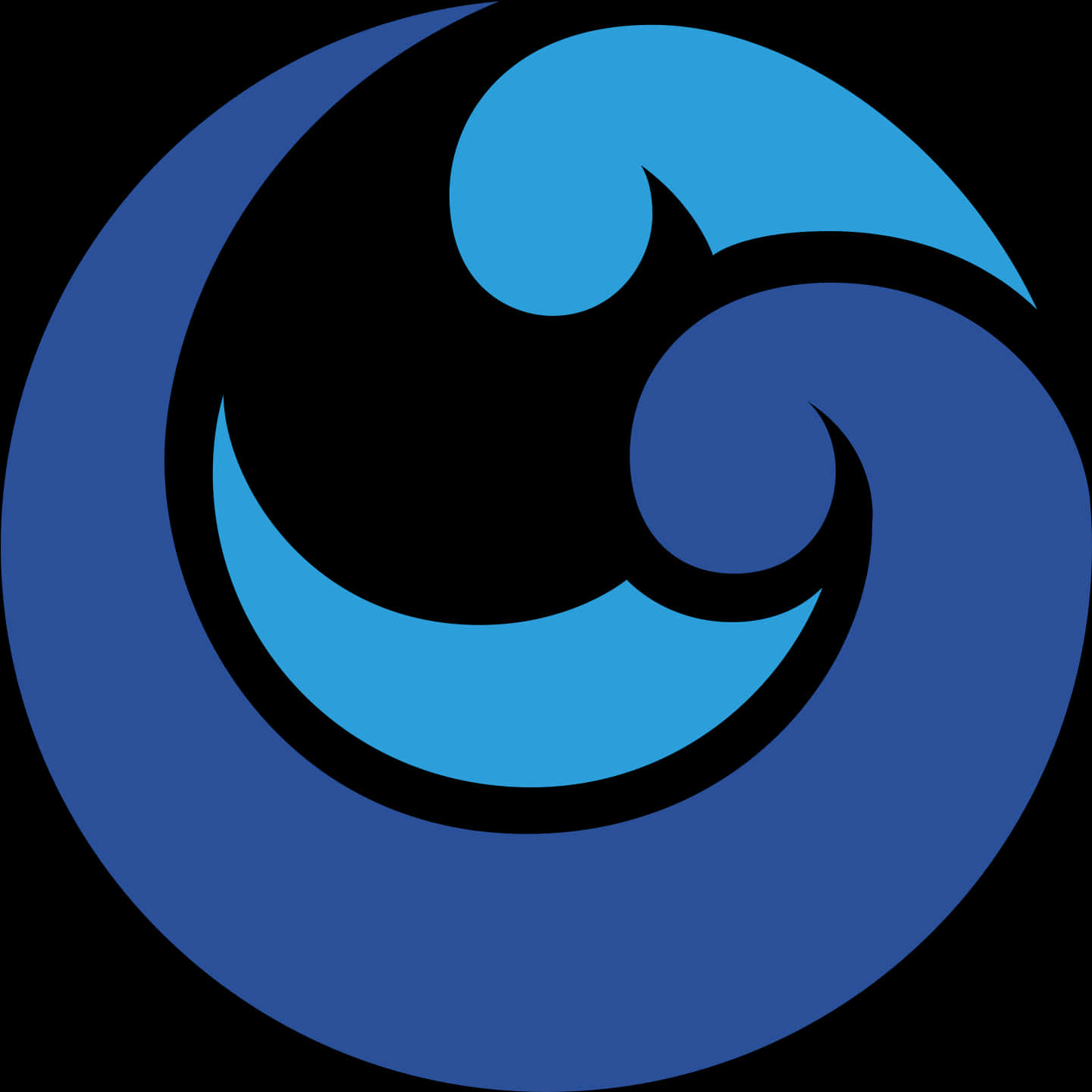 Abstract Blue Wave Design