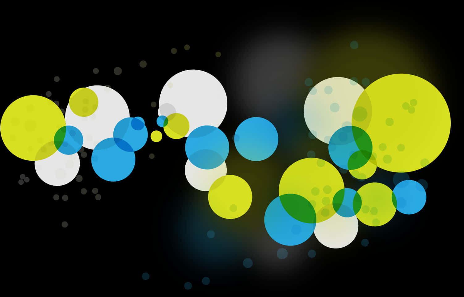 Abstract Bokeh Bubbles Background