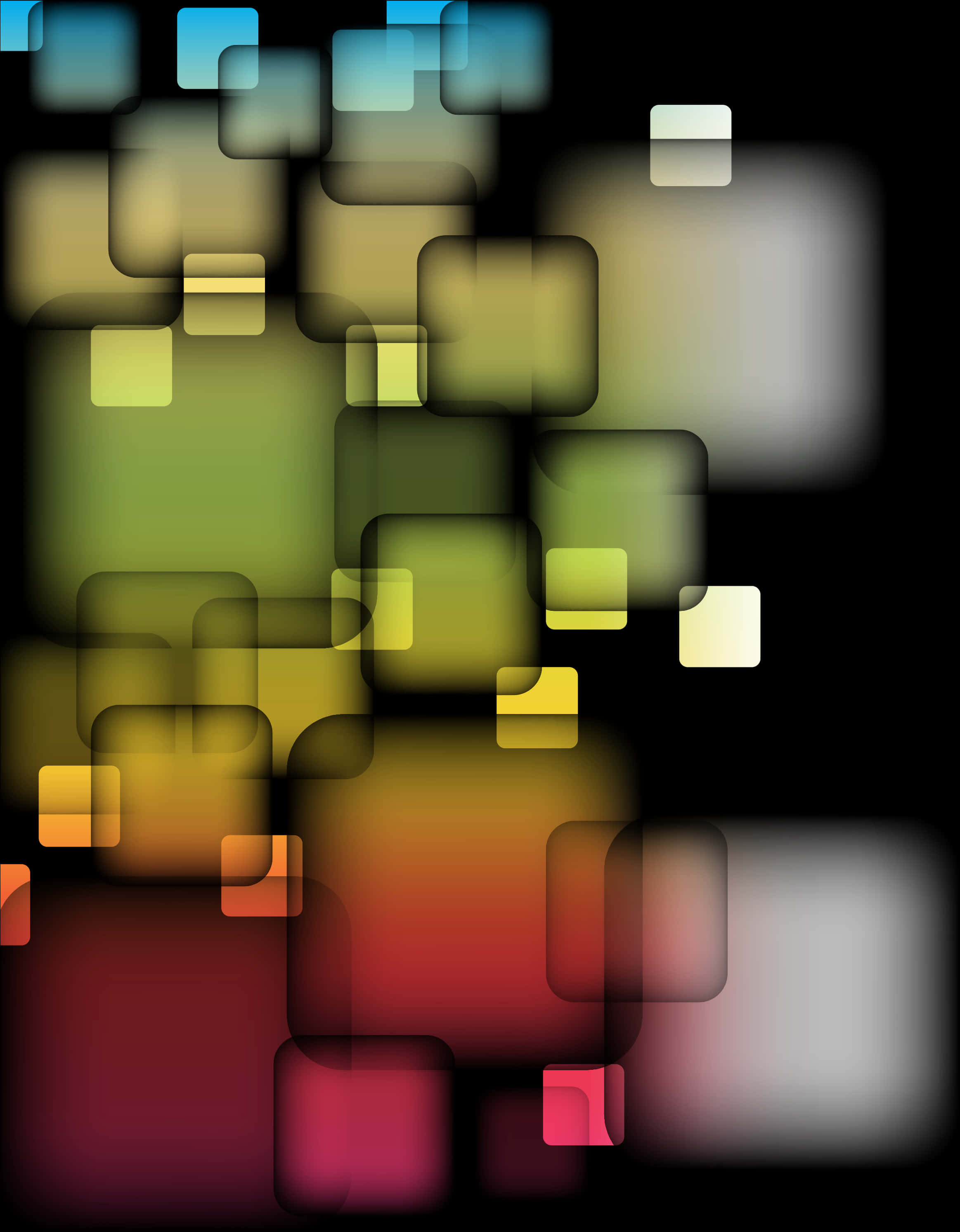 Abstract Bokeh Squares Background