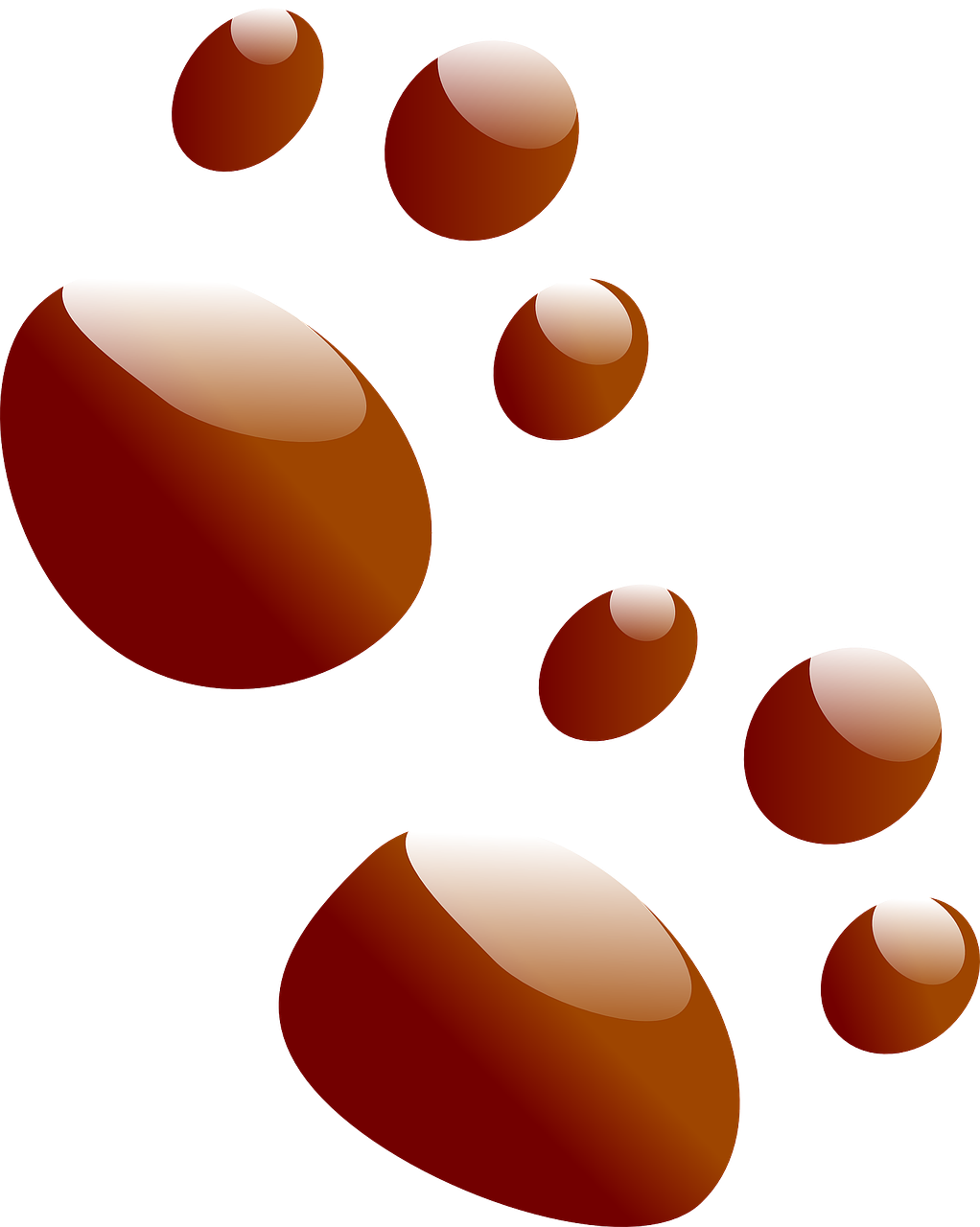 Abstract Brown Footprints Illustration