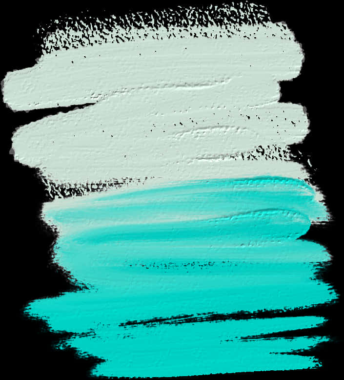 Abstract Brush Strokes Black White Teal