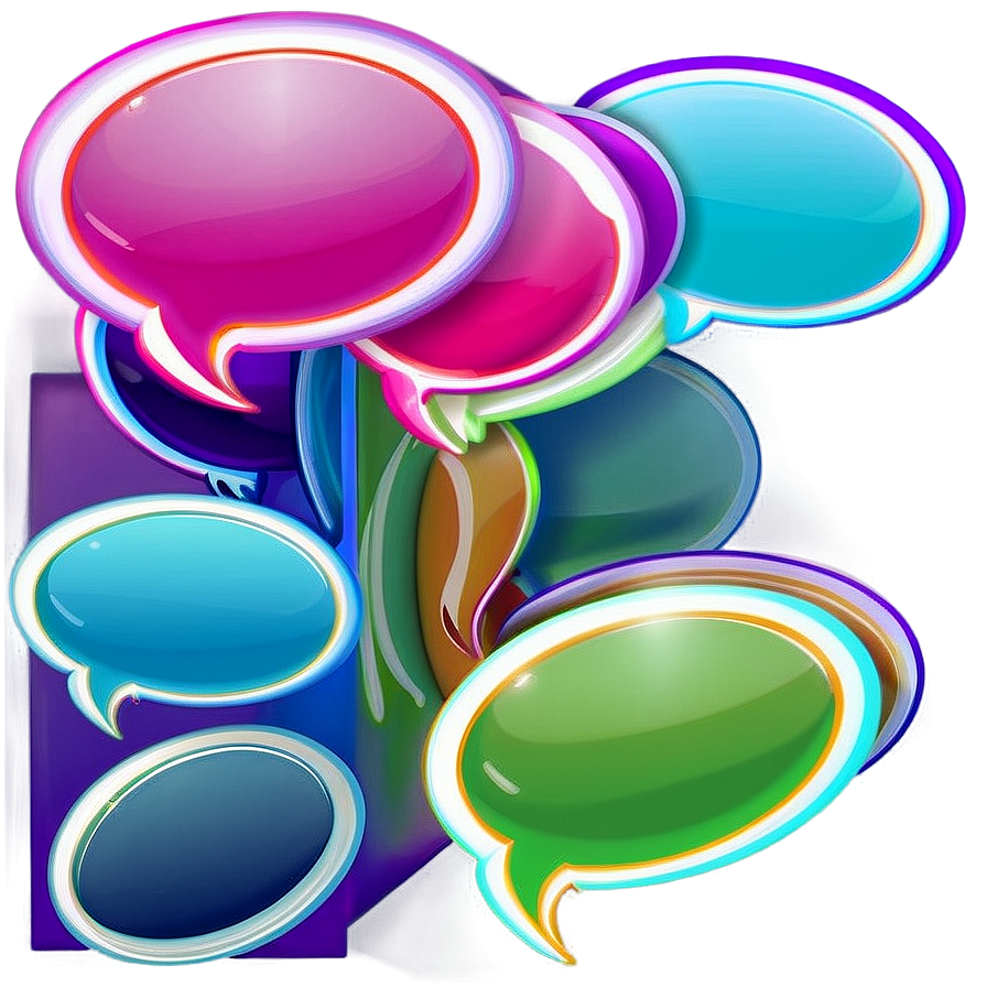 Abstract Bubble Chat Concept Png 44