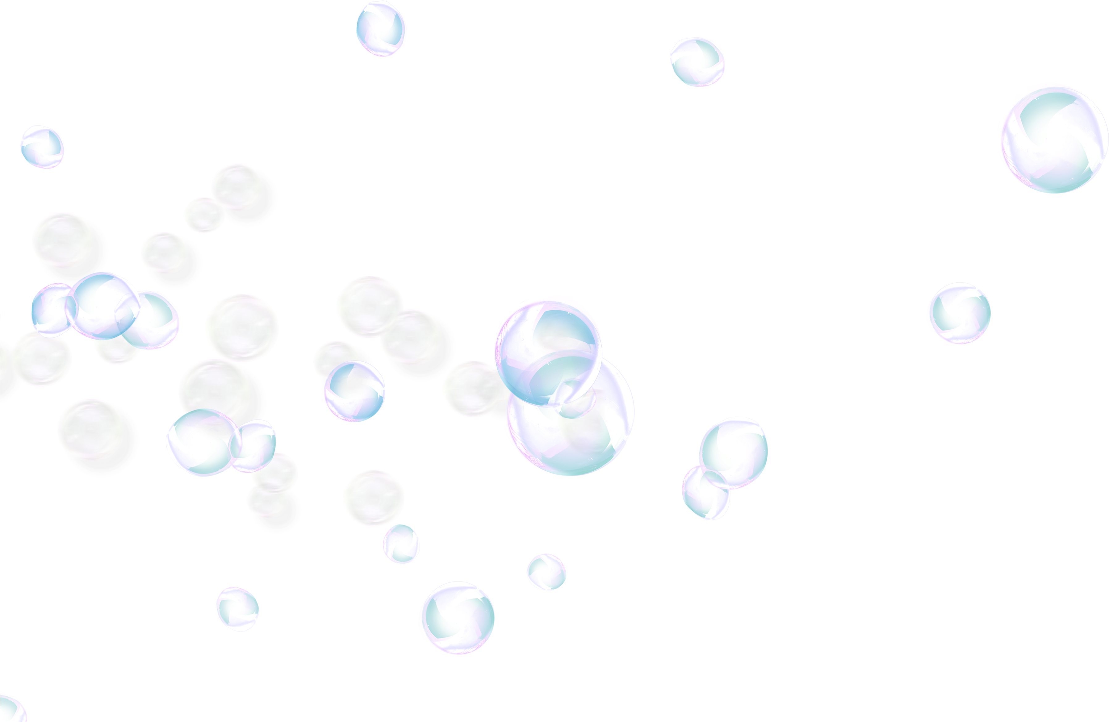 Abstract Bubble Swirls