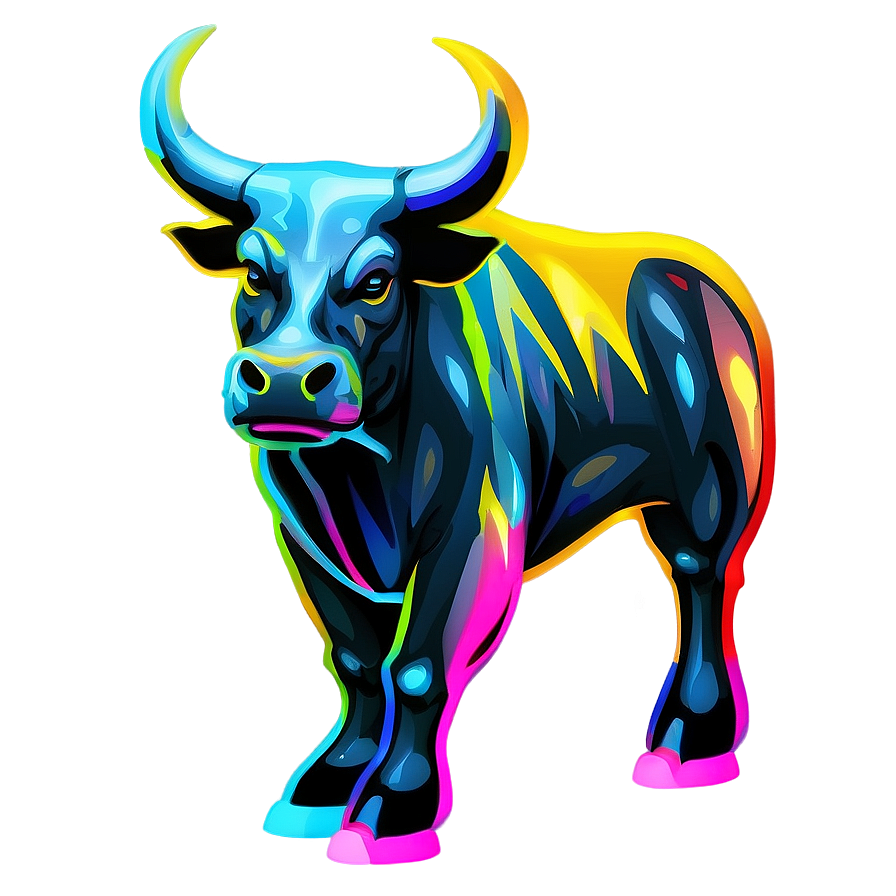 Abstract Bull Art Png 83