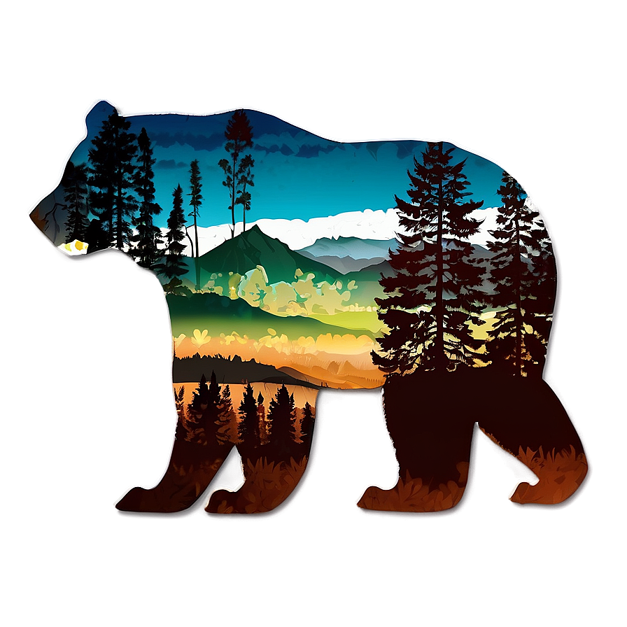 Abstract California Bear Png Keh7