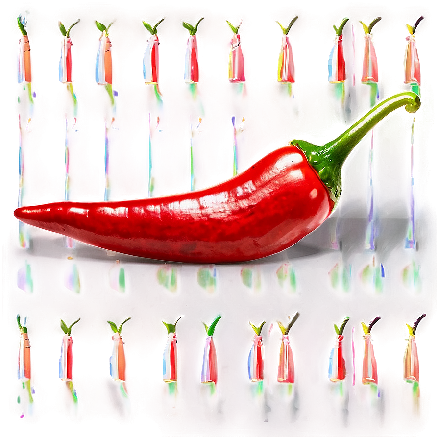 Abstract Chili Pepper Png Ink57