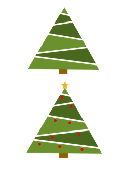 Abstract Christmas Tree Graphic