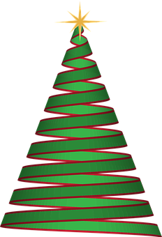 Abstract Christmas Tree Graphic