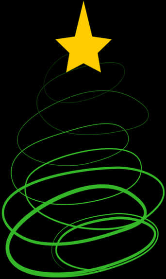 Abstract Christmas Treewith Star