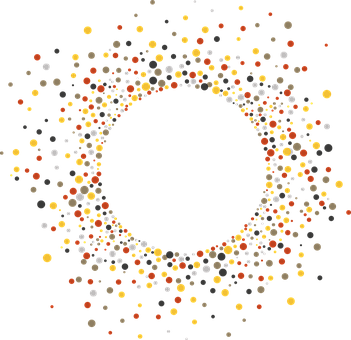 Abstract Circle Particles Pattern