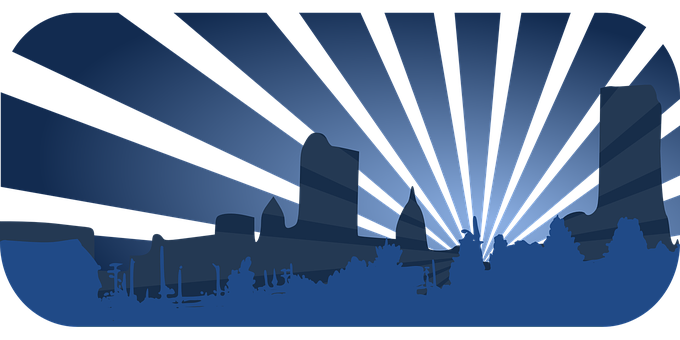 Abstract Cityscape Silhouette