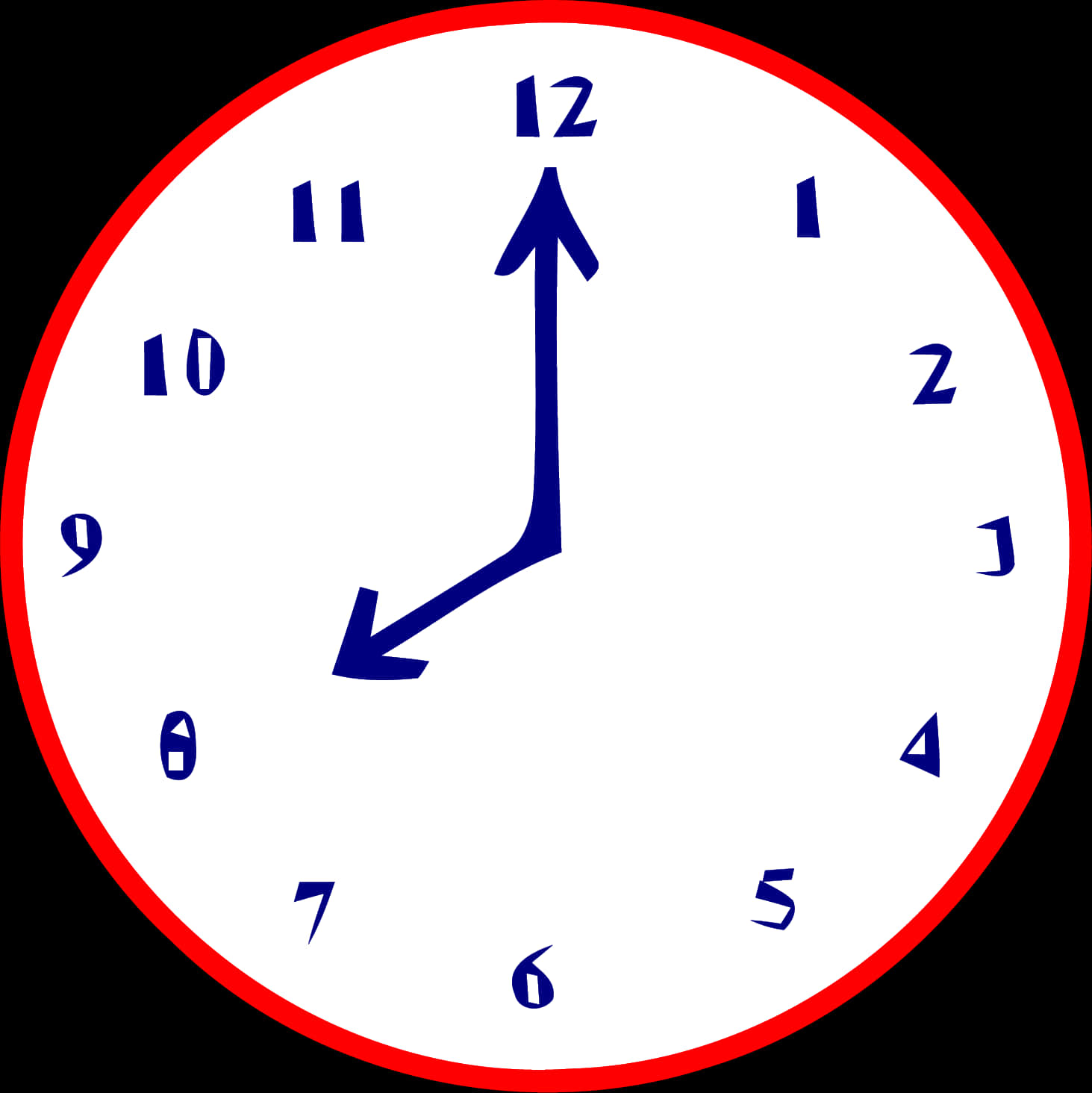 Abstract Clock Face