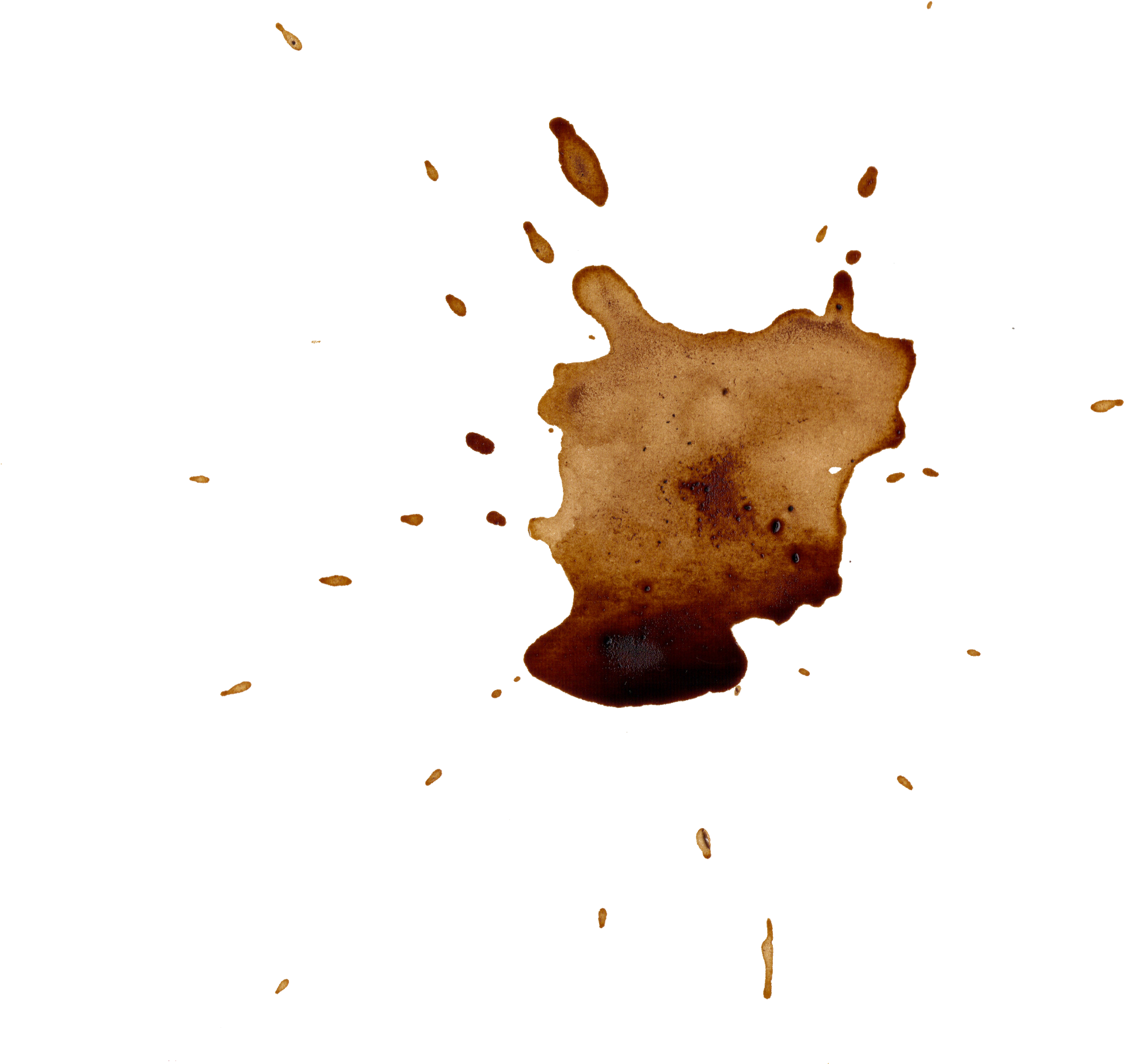 Abstract Coffee Stain Splash