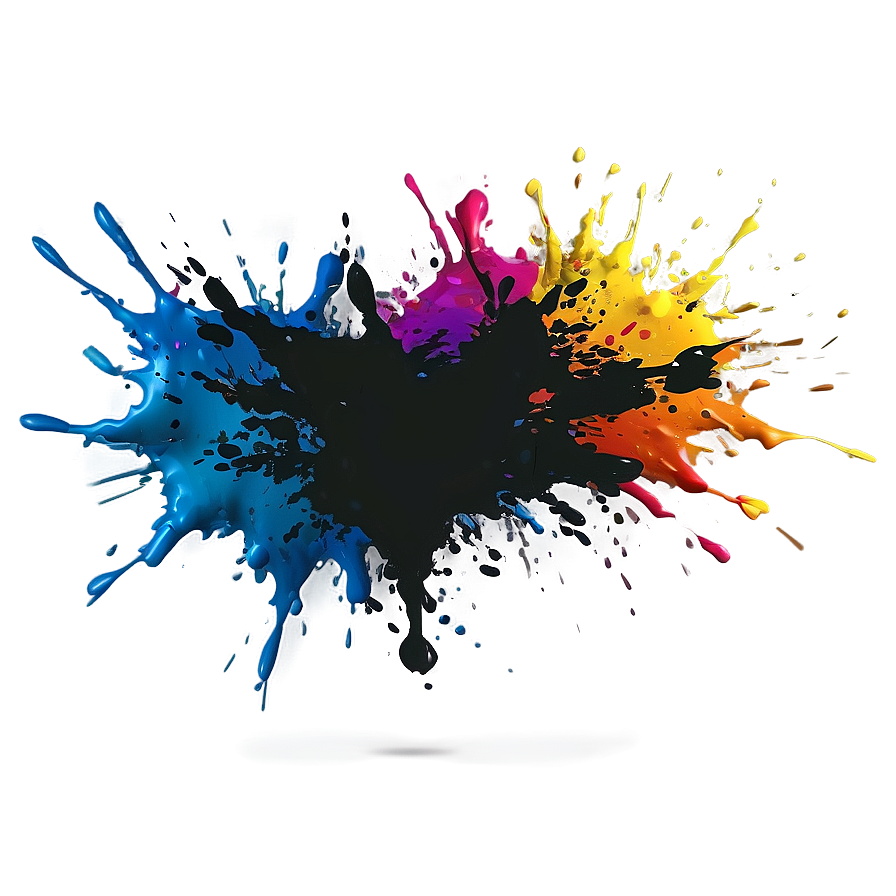 Abstract Color Splash Png Qby