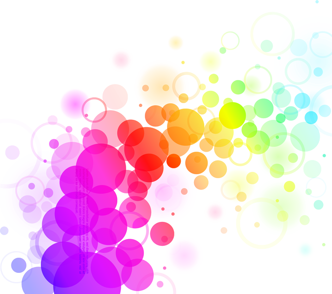 Abstract Colorful Bubbles Background